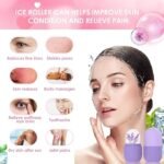 Anubhav Janni Silicon Ice Face Roller for Massager Cube Eye Facial Beauty Skin Care Tools or Glowing Puffy Eyes Men Women Ice Silicone Neck Massage Remove Dark Circle Pore Shrink ( pack of 1 ) - Image 5