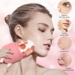 Anubhav Janni Silicon Ice Face Roller for Massager Cube Eye Facial Beauty Skin Care Tools or Glowing Puffy Eyes Men Women Ice Silicone Neck Massage Remove Dark Circle Pore Shrink ( pack of 1 ) - Image 8