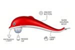 Anubhav Janni Big Dolphin Massager Corded Electric Dolphin Handheld Massager with Vibration Magnetic Far Infrared Therapy for Pain Stress Relief For Men Women Corded Big hammer Full Body Muscle ( pack of 1 ) - Image 5
