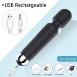 Anubhav Janni Personal Body Massager Wand With 28 Vibration Modes Rechargeable Full Pain Relief For Neck Back Legs Shoulders Waterproof Handheld Massage Device ( pack of 1 ) - Image 3