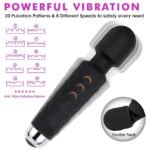 Anubhav Janni Personal Body Massager Wand With 28 Vibration Modes Rechargeable Full Pain Relief For Neck Back Legs Shoulders Waterproof Handheld Massage Device ( pack of 1 ) - Image 9
