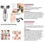 Anubhav Janni 3D Massager Manual Solar Powered Roller Face Body Skin Lifting Wrinkle Remover Facial Massage For Relaxation and Tightening Women Glowing Self Care ( pack of 1 ) - Image 5