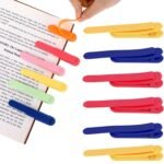 Anubhav Janni 3pcs Silicone Automatic Bookmark Clip Silicone  Unique Page Keeper Clip For Book Lovers  Aesthetic Mark Holder Readers Kids Women Men Teachers Reading Gift Accessory (Pack Of 3 Pcs)