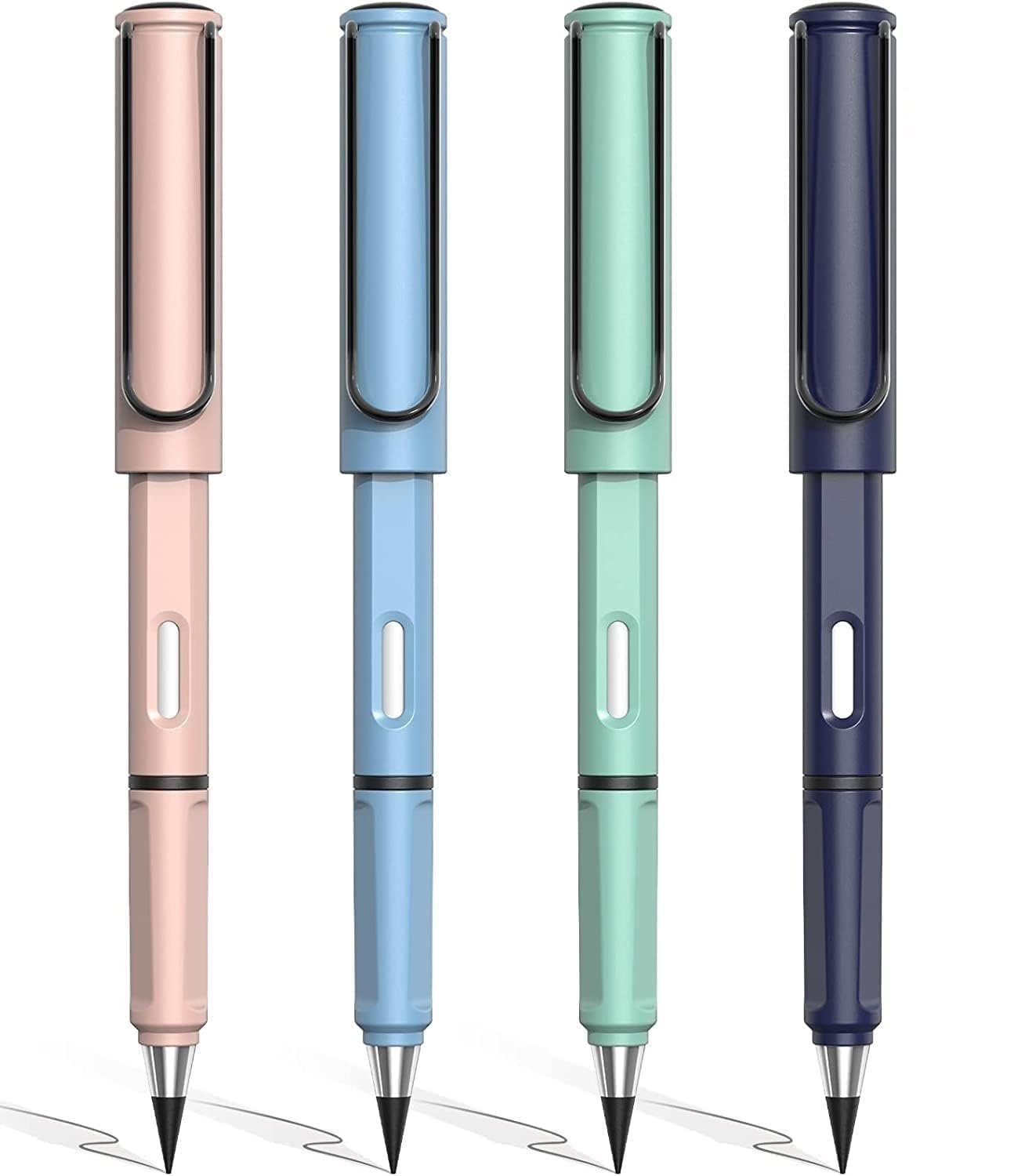 Anubhav Janni Inkless Pencil With Erasable Everlasting Writing Eternal Replacement Pencils Nibs Eraser Reusable Unlimited Student Artist Infinite Magic with Eraser (Pack Of 6 Pcs) Anubhav Janni Inkless Pencil With Erasable Everlasting Writing Eternal Replacement Pencils Nibs Eraser Reusable Unlimited Student Artist Infinite Magic with Eraser (Pack Of 6 Pcs) - Image 1