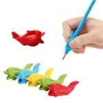 Anubhav Janni Pencil Grip Fish Colourful Grips For Writing Gripper For Kids Writing Supplies Style Silicone Handwriting Holder Children Preschoolers Training Assorted Kids (Pack Of 2 Pcs)