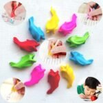 Anubhav Janni Pencil Grip Fish Colourful Grips For Writing Gripper For Kids Writing Supplies Style Silicone Handwriting Holder Children Preschoolers Training Assorted Kids (Pack Of 2 Pcs) - Image 2
