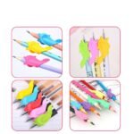 Anubhav Janni Pencil Grip Fish Colourful Grips For Writing Gripper For Kids Writing Supplies Style Silicone Handwriting Holder Children Preschoolers Training Assorted Kids (Pack Of 2 Pcs) - Image 4