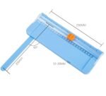 Anubhav Janni Manual Paper Cutter With Ruler with Automatic Security Safeguard For Coupon Craft Photos Small Guillotine Cutter Cute Cutting Board Trimmer School Crafting Office (Pack Of 1 Pcs) - Image 4