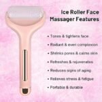 Anubhav Janni Ice Roller for Face Massage Neck and Body Massager Provides Cooling Effect Reduce Puffiness Skin Tightning Pain Relief Facial Care Tools Women Girls Ice Tightening ( pack of 1 ) - Image 4