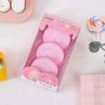 Anubhav Janni Cookie Shape Eraser Cute Swiss Roll Design Erasers Slices Pink Brown Orange Colours Cake Eraser For Kids Best Option Birthday Return Favors Twin Blaze Erasers Kids (Pack Of 3 Pcs) - Image 6
