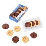 Anubhav Janni Mini Biscuit Eraser Erasers Stationery School Rubber Schools Sketches Office Sign Kid Party Favour Gift Toy Creative Christmas Birthday in Shape Biscuits For Kids (Set Of 6)