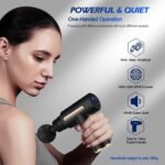 Anubhav Janni Fasical Gun Massage Uplay teck Portable Massager Mini Adjustable Deep Tissue 4 Heads for Relaxing Muscles Relieve Pain Percussion Relief High Torque Motor ( pack of 1 ) - Image 6