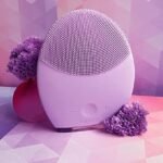 Anubhav Janni Facial Cleansing Brush Device Made with Ultra Hygienic Soft Silicone Waterproof Vibrating Face for Deep Gentle Exfoliating and Inductive Charging Cable Ultrasonic ( pack of 1 ) - Image 2