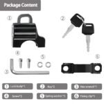 Anubhav Janni Bike Helmet Lock Motorcycle Lock Motorbike Accessories Bike Handlebar Tubing Lock Anti Theft Safety Metal Black Accessories Universal Handle Scooters Motorcycles (Pack Of 1 Pcs) - Image 5