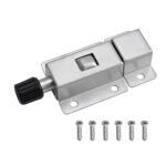 Anubhav Janni Mini Door Spring Lock Stainless Steel Spring Loaded Bolt Lock Automatic Slide Latch With Screws For Gate Window Locks Long Security Hotel Office Home Silver Color (Set Of 1) - Image 2