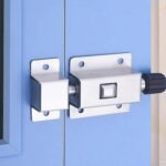 Anubhav Janni Mini Door Spring Lock Stainless Steel Spring Loaded Bolt Lock Automatic Slide Latch With Screws For Gate Window Locks Long Security Hotel Office Home Silver Color (Set Of 1) - Image 7
