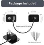 Anubhav Janni Safety Door Locks With Keys Child Device Refrigerator Lock with Key Adhesives Cabinet Restrictor Cable For Baby Toddler Cupboards Fridge Wardrobe Home Office (Pack Of 1 Pcs) - Image 6