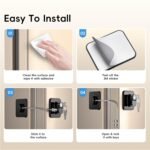Anubhav Janni Safety Door Locks With Keys Child Device Refrigerator Lock with Key Adhesives Cabinet Restrictor Cable For Baby Toddler Cupboards Fridge Wardrobe Home Office (Pack Of 1 Pcs) - Image 7