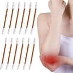 Anubhav Janni 50 Pcs Cotton Iodine Swabs Stick Disposable Swab Disinfected Medical Sticks For Wound Cleaning First Aid  Sterilization Outdoor Emergency Care (Set Of 1)