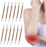Anubhav Janni 50 Pcs Cotton Iodine Swabs Stick Disposable Swab Disinfected Medical Sticks For Wound Cleaning First Aid  Sterilization Outdoor Emergency Care (Set Of 1)