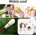 Anubhav Janni 50 Pcs Cotton Iodine Swabs Stick Disposable Swab Disinfected Medical Sticks For Wound Cleaning First Aid  Sterilization Outdoor Emergency Care (Set Of 1) - Image 4