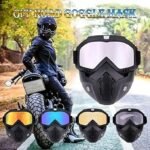 Anubhav Janni Motorcycle Goggle Face Mask mask Anti Scratch UV Protective Mask Bike Riding Goggles With Detachable Adjustable Elastic Strap For Helmet Rainbow Visor With (Pack Of 1 Pcs) - Image 6