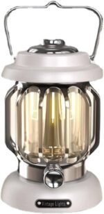 Anubhav Janni Lantern Led Camping Lamp New Retro Lantern Rechargeable LED Vintage Lamp Waterproof Battery Powered Lighting Portable Dimmable Outdoor Hanging Tent Brand Lantern  (Pack Of 1 Pcs)