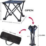 Anubhav Janni Portable Folding Lightweight Outdoor Cloth Stool Mini Camping With Carry Bag Oxford Collapsible Seat Heavy Duty Compact Travel For Camping Fishing Hiking Picnic (Pack Of 1 Pcs) - Image 6