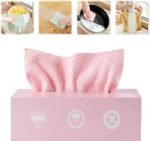 Anubhav Janni Removale Microfiber Rags Cleaning Cloth Reusable Multi Functional Drying Wipes Strong With Dispenser Box Rnadom Cloths Soft Lint Free Multipurpose For Kitchen Glass Car (Set Of 1)