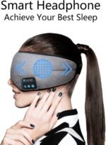 Anubhav Janni Bluetooth Sleeping Eye Mask Sleep Wireless Headphones With Music Soft Travel Handsfree For Travel Meditation Relaxation Speakers Microphone Side Sleepers Washable (Pack Of 1 Pcs) - Image 2