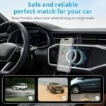Anubhav Janni K009 Magnetic Phone Holder – 360° Adjustable Car Mount Desk Stand Strong Vacuum Mobile with Suction Cup Universal for Gym Mirrors and Showers Foldable Stand Retractable Wall Use car - Image 4