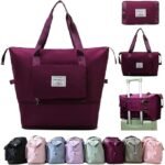 Anubhav Janni Pouch Bag Foldable Travel Bag for Women Men Expandable Large Capacity Waterproof Duffle Handbag with Shoe Compartment Lightweight Multipurpose Luggage Tote Bag (pack of 1)
