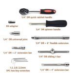 Anubhav Janni 46 In 1 Pcs Tool Kit Screwdriver And Socket Set Multi Purpose Combination Case Precision Set Drive Bit Kit Multi-Purpose Tools Box For Home Set Heavy Duty screw (pack of 1) - Image 2