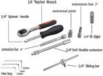 Anubhav Janni 46 In 1 Pcs Tool Kit Screwdriver And Socket Set Multi Purpose Combination Case Precision Set Drive Bit Kit Multi-Purpose Tools Box For Home Set Heavy Duty screw (pack of 1) - Image 7