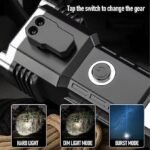 Anubhav Janni 3W Torch Light LED Rechargeable Flashlight Long Distance Beam Range Car Rescue with Hammer Window Glass and Seat Belt Cutter Built Portable Rechargeable High (pack of 1) - Image 9