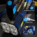 Anubhav Janni 4-core Super Bright Flashlight LED Torch Strong Light USB Rechargeable Outdoor Multi-Function Lamp Tactical Camping Searchlight COB Lantern Modes Spotlight with Solar (pack of 1) - Image 6