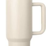 Anubhav Janni Tumbler with Handle Rose Cream Large Travel Mug Straw and Lid Double Wall Vacuum Insulated Flask Leakproof BPA Free Keeps Drinks Hot Stainless Steel Coffee Mugs Cups (pack of 1)