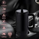 Anubhav Janni Tumbler with Straw 1200ml Stainless Steel - Sipper Cups for Adults Girls Double Wall Hot Cold Spill Proof Lid and Rust Straw Lid Vacuum Insulated Water Bottle (pack of 1) - Image 9