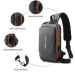 Anubhav Janni Usb Bag for Men with USB Charging Port Waterproof Crossbody Shoulder Travel Office Daily Use Sling Hard Shell Unisex Chest Backpack one Side Pouch Handbag trendy Carry (pack of 1) - Image 5