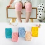 Anubhav Janni Baby Knee Pads Smiley For Crawling Toddler Leg Warms Non-slip Anti-Friction Socks Babies Pair Anti-Slip Padded Stretchable Elastic Cotton Soft Breathable Comfortable (pack of 2) - Image 8