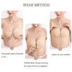 Anubhav Janni Strapless Sticky Bra Invisible Backless Stick on Push up Lift Bras for Women Dress Reusable Silicone Nipple Covers Sticky Adhesive Self Women Strapless Covers (pack of 1) - Image 3