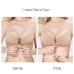 Anubhav Janni Strapless Sticky Bra Invisible Backless Stick on Push up Lift Bras for Women Dress Reusable Silicone Nipple Covers Sticky Adhesive Self Women Strapless Covers (pack of 1) - Image 5