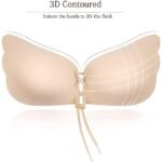 Anubhav Janni Strapless Sticky Bra Invisible Backless Stick on Push up Lift Bras for Women Dress Reusable Silicone Nipple Covers Sticky Adhesive Self Women Strapless Covers (pack of 1) - Image 6