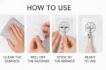 Anubhav Janni Flower Hook PVC Heavy Duty Self Adhesive Stainless Hooks Transparent Waterproof and Oilproof Wall Hooks for Kitchen Bathroom Shower Door Outdoor Home Improvement Utility (pack of 20) - Image 5