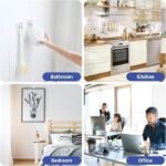 Anubhav Janni Scrue Hook Photo Frame Hooks for Wall Without Drilling Self Adhesive Heavy Duty Strong Nail Free Hanging Items PVC ABS Seamless Non-Trace No Drilling Installation (pack of 20) - Image 5