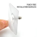 Anubhav Janni Scrue Hook Photo Frame Hooks for Wall Without Drilling Self Adhesive Heavy Duty Strong Nail Free Hanging Items PVC ABS Seamless Non-Trace No Drilling Installation (pack of 20) - Image 6