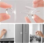 Anubhav Janni Diamond Hooks Sticker Crystal Hook Drawer Handle Push Pull Helper Self Adhesive Wall for Hanging Home Kitchen Bathroom Key Frame Holders Shaped Strong Sticky Heavy Duty (pack of 20) - Image 4