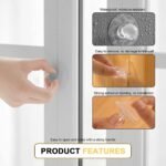 Anubhav Janni Diamond Hooks Sticker Crystal Hook Drawer Handle Push Pull Helper Self Adhesive Wall for Hanging Home Kitchen Bathroom Key Frame Holders Shaped Strong Sticky Heavy Duty (pack of 20) - Image 8