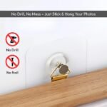 Anubhav Janni Photo Frame Hooks for Wall Without Drilling Self Adhesive Heavy Duty Strong Nail Free Hanging Sticker Hanger Hook Drill Transparent Decor Bathroom Kitchen Door Holder (pack of 20) - Image 3