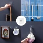Anubhav Janni Photo Frame Hooks for Wall Without Drilling Self Adhesive Heavy Duty Strong Nail Free Hanging Sticker Hanger Hook Drill Transparent Decor Bathroom Kitchen Door Holder (pack of 20) - Image 5